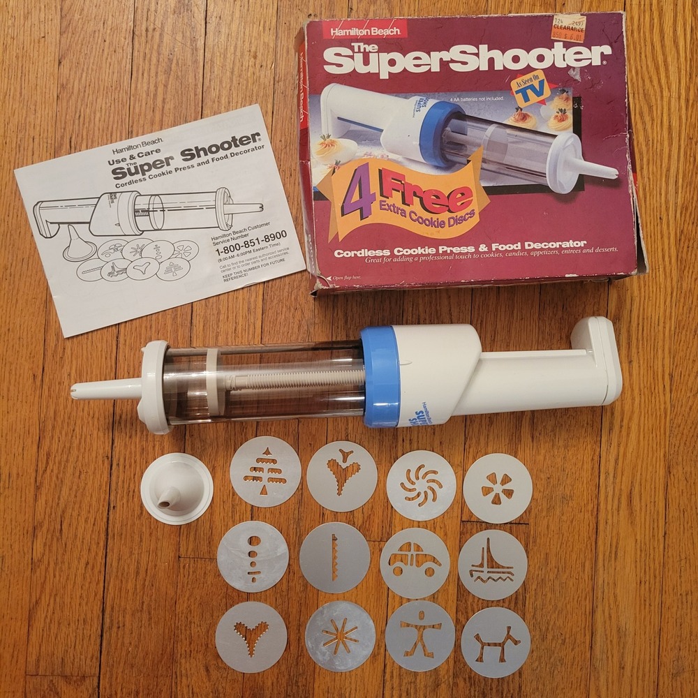 Hamilton Beach Super Shooter Cordless Cookie‎ Press Food Decorator COMPLETE